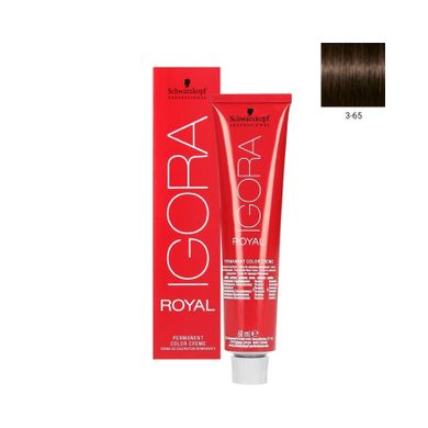 Schwarzkopf Professional, Igora Royal, farba do włosów, nr 3-65, 60 ml