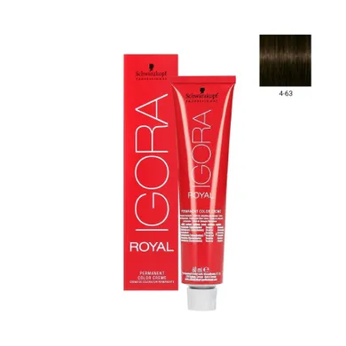 Schwarzkopf Professional, Igora Royal, farba do włosów, nr 4-63, 60 ml