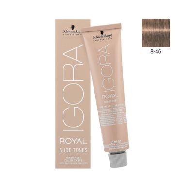 Schwarzkopf Professional, Igora Royal, farba do włosów, nr 8-46, 60 ml