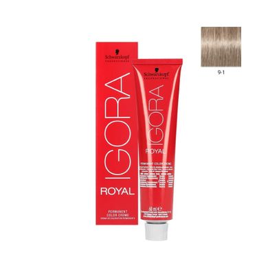 Schwarzkopf Professional, Igora Royal, farba do włosów, nr 9-1, 60 ml