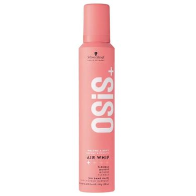 Schwarzkopf Professional, Osis+ Air Whip, elastyczna pianka ulepszająca podatność włosów na układanie, 200 ml