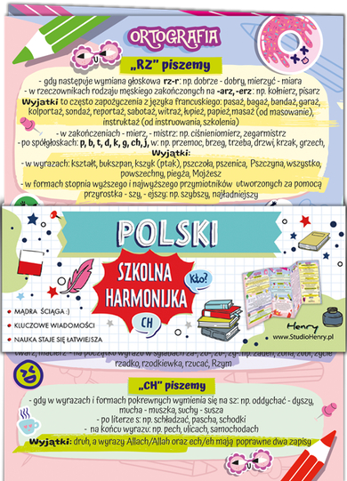 Ściąga harmonijka j. polski - interpunkcja B6