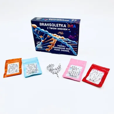 Science Boards, Bransoletka DNA z twoim imieniem, zestaw edukacyjny