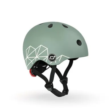 Scoot & Ride, kask ochronny, Green Lines, rozmiar 45-51 cm