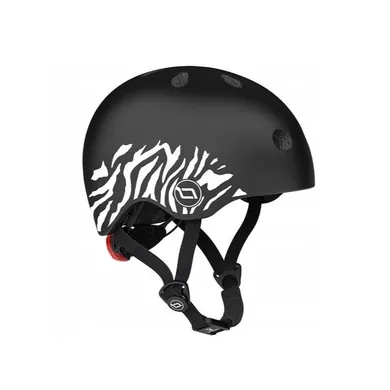 Scoot & Ride, kask ochronny, Zebra, rozmiar 45-51 cm
