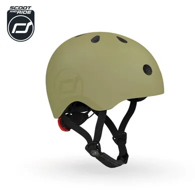 Scoot & Ride, kask S-M dla dzieci, olive