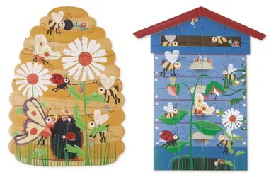 Scratch, Pszczoły i Ul, puzzle dwustronne XL, 2-20 elementów