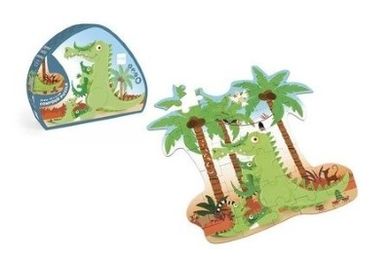 Scratch, puzzle konturowe, Krokodyl 36 elementów