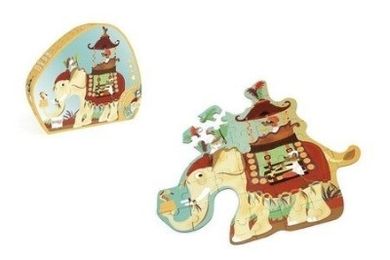 Scratch, puzzle konturowe, Słoń, 37 elementów