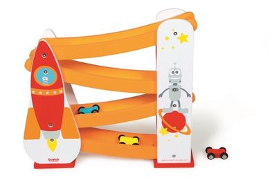 Scratch, rakieta kosmiczna, zjeżdżalnia dla samochodów