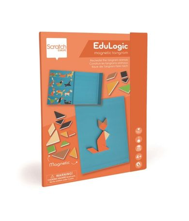 Scratch, Tangram, magnetyczna układanka, kształty i kolory