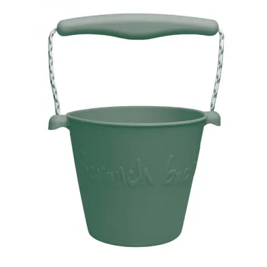 Scrunch, Bucket, składane wiaderko do wody i piasku, ciemnozielone
