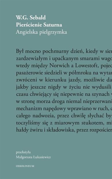 Sebald. Tom 2. Pierścienie Saturna