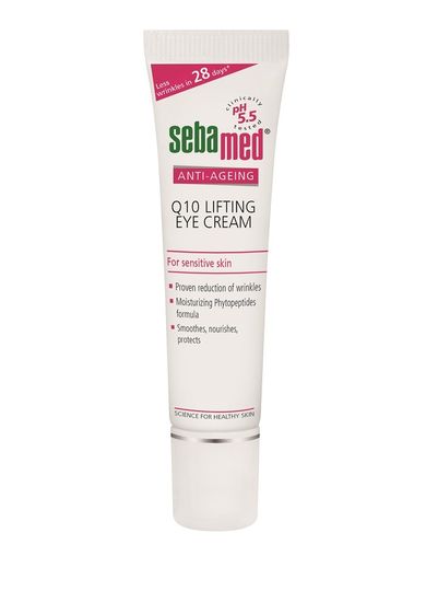 Sebamed, Anti-Ageing Q10 Lifting Eye Cream, przeciwzmarszczkowy krem pod oczy, 15 ml