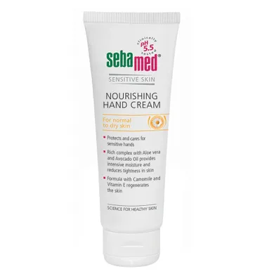 Sebamed, Nourishing Hand Cream, odżywczy krem ​​do rąk do skóry normalnej i suchej, 75 ml