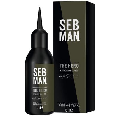 Sebastian Professional, The Hero, Re-Workable Gel, elastyczny żel do układania włosów, 75 ml