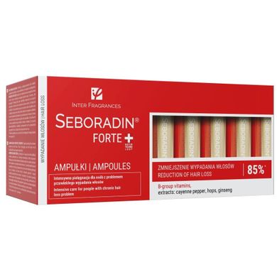 Seboradin, Forte, ampułki przeciw wypadaniu włosów, 14-5.5 ml