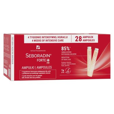 Seboradin, Forte, ampułki przeciw wypadaniu włosów, 28-5.5 ml