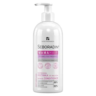 Seboradin, Mama Hair, ekspresowa odżywka do włosów dla kobiet w ciąży i w okresie okołoporodowym, 400 ml