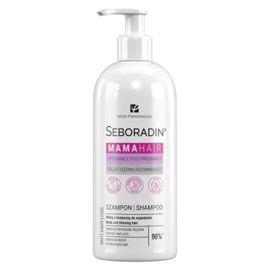 Seboradin, Mama Hair, szampon do włosów dla kobiet w ciąży i w okresie okołoporodowym, 400 ml