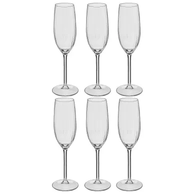 Secret de Gourmet, kieliszki do szampana volta, 6-210 ml