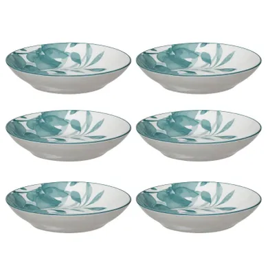 Secret de Gourmet, talerze głębokie porcelanowe, Lily, średnica 20 cm, 6 szt.