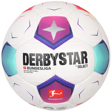 Select, piłka DerbyStar Bundesliga 2023 Brillant APS biała, rozmiar 5