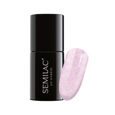 Semilac, Base Extend 5w1, 806 Glitter Delicate Pink