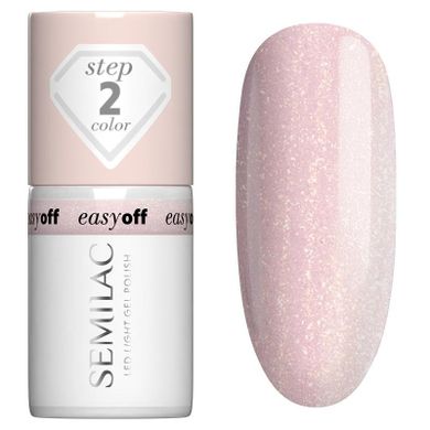 Semilac, Easy Off, lakier hybrydowy led, light glazed milk, 7 ml