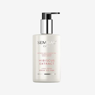 Semilac, krem do rąk ekspresowo nawilżający, hibiscus extract, 250 ml