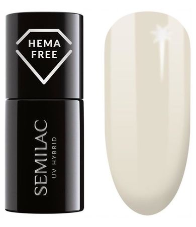 Semilac, lakier hybrydowy, 413 desert ivory, hema free, 7 ml