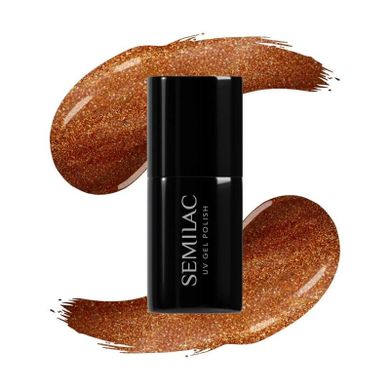 Semilac, lakier hybrydowy, glazed cinnamon 944, 7 ml