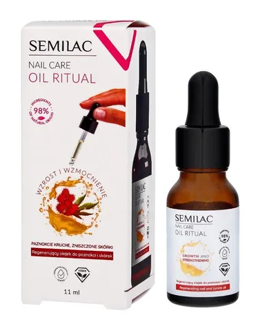 Semilac, Nail Care Oil Ritual, regenerujący olejek do paznokci i skórek, 11 ml