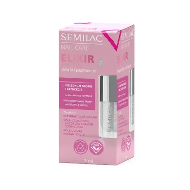 Semilac, Nail Care, żelowy eliksir do skórek i paznokci, aloe, 7 ml