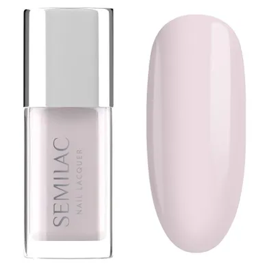 Semilac, Nail Lacquer, klasyczny lakier do paznokci, 102 sheer milky pink, 9 ml