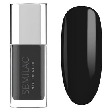 Semilac, Nail Lacquer, klasyczny lakier do paznokci, 109 classic black, 9 ml