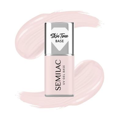 Semilac, Skin Tone, baza coverowa do lakierów hybrydowych, półtransparentna, écru, 7 ml