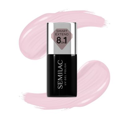 Semilac, smart extend, lakier hybrydowy, tender pink nr 809, 7 ml