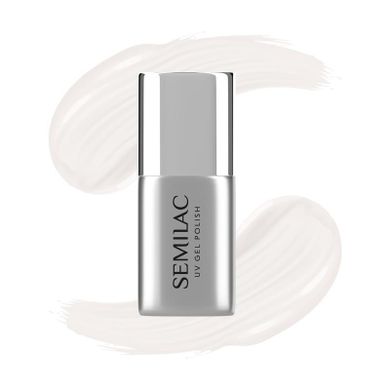 Semilac, top no wipe, top do lakierów hybrydowych, milky, 7 ml