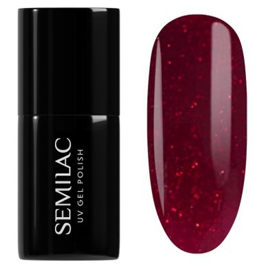 Semilac, Winter Wonderland, lakier hybrydowy, 954 silky rouge, 7 ml