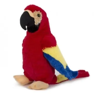 Semo, Papuga Ara, maskotka, czerwona, 33 cm