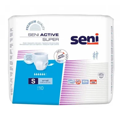 Seni, active super small, majtki chłonne, 10 szt.
