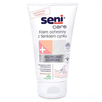 Seni Care, krem ochronny przeciw odparzeniom z tlenkiem cynku, ulepszona formuła, 100 ml