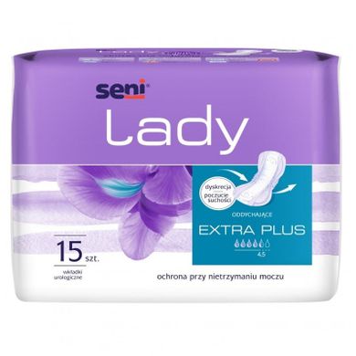 Seni, lady extra plus, wkładki ulologiczne, 15 szt.