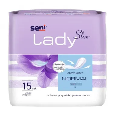 Seni, lady slim, normal, wkładki ulologiczne, 15 szt.