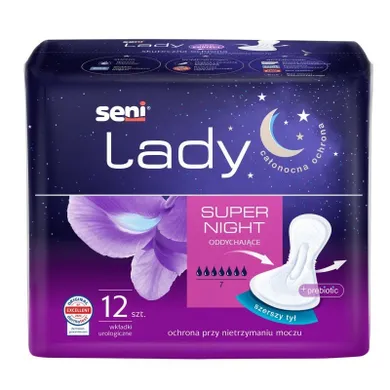 Seni, lady super night, wkładki ulologiczne, 12 szt.