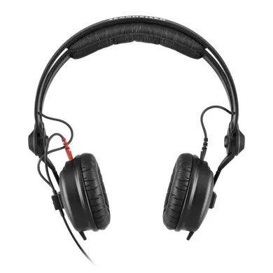 Sennheiser, HD 25 PLUS, słuchawki profesjonalne, zamknięte, przewód prosty i spiralny, dodatkowe poduszki welurowe, pokrowiec