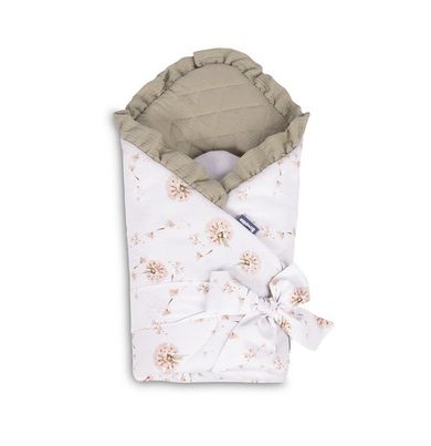 Sensillo, Dmuchawce, rożek niemowlęcy, muślinowy, beżowy, 75-75 cm