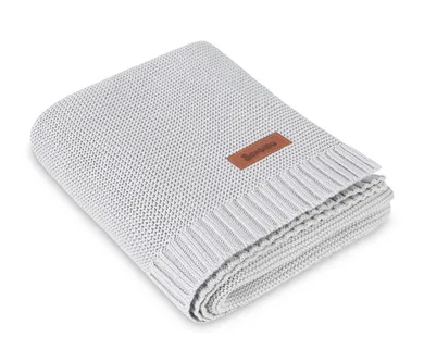 Sensillo, Elva, koc z wiskozy bambusowej i bawełny, light grey, 80-100 cm