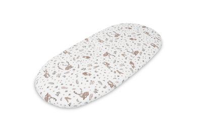 Sensillo, Forest, prześcieradło do wózka, bawełna, beige, 35-75 cm